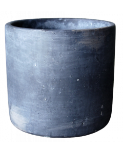 Kruka cement svart 15x16H cm