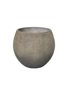 Kruka rundad svart 23X23X20H cm