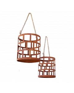 Plåtkorg S/2 25*27 rost m rep