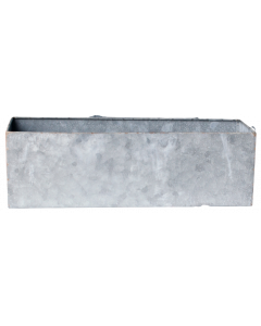 Planteringslåda avlång zink 75x14x14H cm