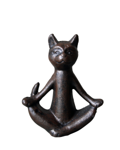 Järnkatt Yoga easy pose 10x12H cm