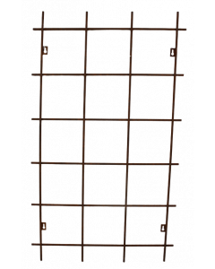 Spaljé för vägg rektangulär rost 50x85H cm