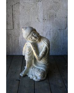 Buddha 24*34H Antikvit/guld vila