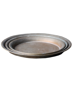zinkfat guld/antik 43x4H cm